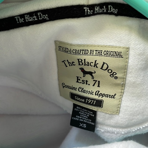 The Black Dog brand white hooded Sweatshirt with dog brand logo - Picture 4 of 4